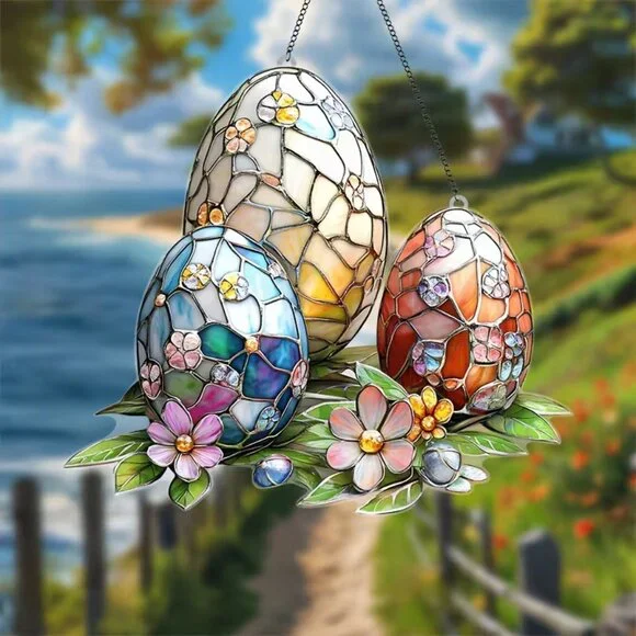 Easter Egg Suncatcher - New - Picture 3 of 3